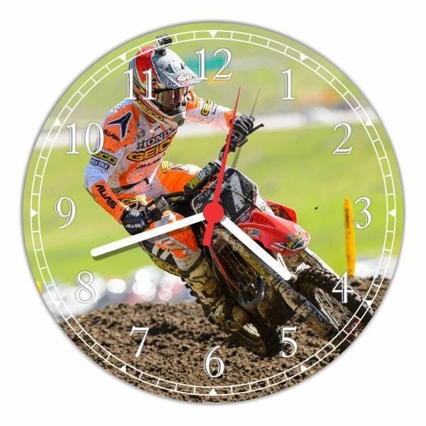 Relógio De Parede Motos Motocross Esportes Gg 50 Cm G02 - 1