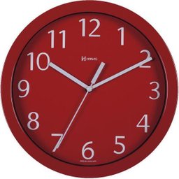 Relógio De Parede Herweg 6718-44 Alumínio Vermelho - 1