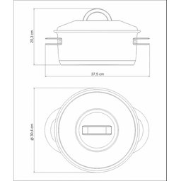 Caçarola Tramontina Solar Solar Funda em Aço Inox Fundo Triplo com Tampa e Alças 28 Cm 8,4 L Tramont - 7