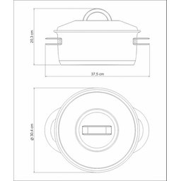 Caçarola Tramontina Solar Solar Funda em Aço Inox Fundo Triplo com Tampa e Alças 28 Cm 8,4 L Tramont - 3