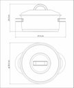 Ver imagem 3 de Caçarola Tramontina Solar Solar Funda em Aço Inox Fundo Triplo com Tampa e Alças 28 Cm 8,4 L Tramont