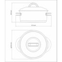 Ver imagem 3 de Caçarola Tramontina Solar Solar Funda em Aço Inox Fundo Triplo com Tampa e Alças 28 Cm 8,4 L Tramont