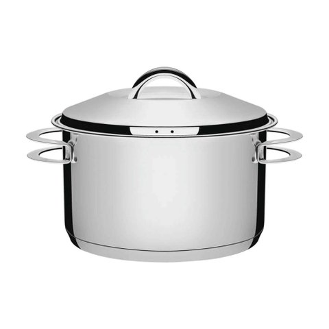 Caçarola Tramontina Solar Solar Funda em Aço Inox Fundo Triplo com Tampa e Alças 28 Cm 8,4 L Tramont