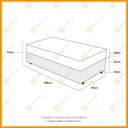 Ver imagem 3 de Cama Box Solteiro Marrom + Colchão Ortopédico D33 Ortobom Iso 100 78x188x53cm