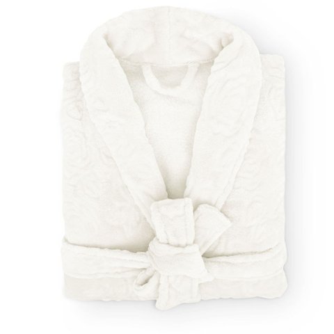Roupão Adulto Microfibra Flannel Appel Feminino Lady Off White