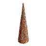 Árvore Cone Cotton Decorativa Lantejoulas Rosê Gold Natal 40cm - Magizi - 5