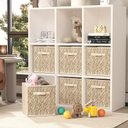 Ver imagem 4 de Kit 6 Caixas Organizadoras de Tecido para Nicho 33x33x33cm Bege