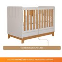 Ver imagem 6 de Berço Minicama Infantil Americano Grade Fixa Regulagem de Altura Mdf Biscoito Permobili Off White/