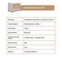 Ver imagem 7 de Berço Minicama Infantil Americano Grade Fixa Regulagem de Altura Mdf Biscoito Permobili Off White/