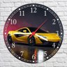 Relógio De Parede Carros Mclaren Amarela Quartz - 2