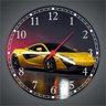 Relógio De Parede Carros Mclaren Amarela Quartz - 4