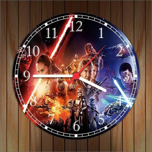 Relógio De Parede Star Wars Cinema Filme Geek Gg 50 Cm - 3