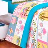 Kit Edredom Infantil Solteiro Estampado Coruja Feminino 5 Peças + Jogo de Cama Solteiro - 7