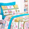 Kit Edredom Infantil Solteiro Estampado Coruja Feminino 5 Peças + Jogo de Cama Solteiro - 6