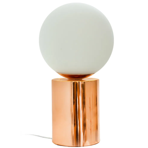 Abajur Oy Cobre e Branco (d)14cm (a)25.5cm 1xg9 25w - Gl017e