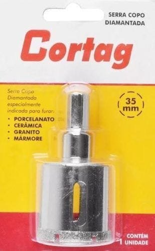Serra Copo Diamantada 35mm Piso Granito Porcelanato Cortag - 3