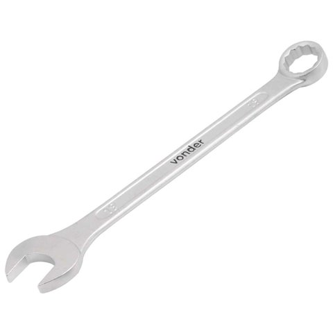 Chave Combinada 19mm Aço Cromado Vanádio Reta - 3742190000 - Vonder