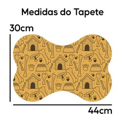 Tapete Comedouro Ração Cachorro Pet Cão Dog Lona Nº5 - 30x44 Arte na Arte Tapete para Comedouro de C - 4