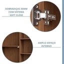 Ver imagem 6 de Gabinete Suspenso Banheiro Noruega 80cm com Cuba e Espelheira Treviso Marrom/Freijó