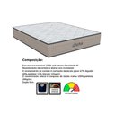 Ver imagem 2 de Cama Box Baú King: Colchão Espuma Orthoflex D45 Genova + Base CRC Suede Clean(193x203)