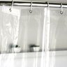 1 Cortina Box Banheiro Transparente Antimofo Ajustável 2,30m - 4