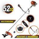 Ver imagem 1 de Roçadeira Multifuncional 4 em 1 Tekna Rl520acn Tk 52cc 2hp