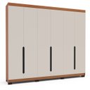 Ver imagem 4 de Guarda Roupa Casal 6 Portas 240cm Madrid Politorno Móveis