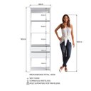 Ver imagem 4 de Estante Livreiro 183x60cm 02 Gavetas Branco Proddy