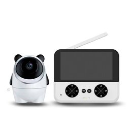 Babá Eletrônica Baby Câmera com Monitor Som Bivolt Branco Tela 4.3 - 1