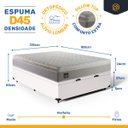 Ver imagem 3 de Cama Box Baú Casal com Colchão de Espuma D45 Strong One Face Branco