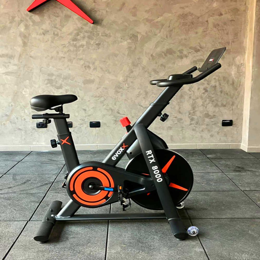 Bicicleta Spinning Magnética Roda de 15kg Evox Fitness - 4