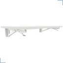 Ver imagem 4 de Mesa Dobrável em Mdp com Suporte 90x40 Cm Branca