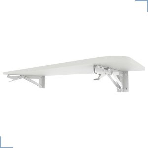 Mesa Dobrável em Mdp com Suporte 90x40 Cm Branca