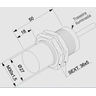 Sensor indutivo Standard PS15-30GI50-N4-EX - Sense - 2