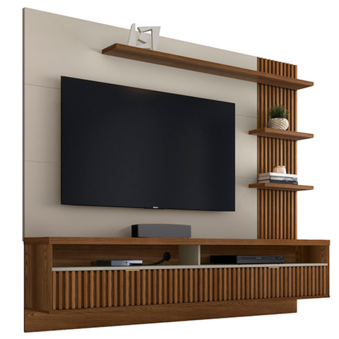 Painel Araruna Freijo Off White para Tv até 65 Polegadas Linea Brasil