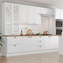 Ver imagem 3 de Cristaleira Henn Americana 2 Portas 2 Gavetas Sd C357-05 Nature/branco