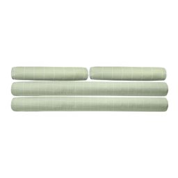 Kit Protetor de Mini Cama 100% Algodão Percal 200 Fios Rolinho Moderninhos 08 Peças:grid Verde - 2
