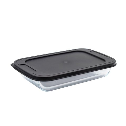 Assadeira Retangular com Tampa 2,2l Mor