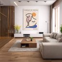 Ver imagem 5 de Quadro Canvas Cubismo de Cristal 90x60cm Mold Branca