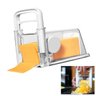 Cortador Fatiador de Queijo Presunto Ralador Manual 4 em 1 Lamina Inox Armazenamento Pote Hermetico  - 1