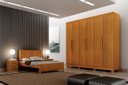Ver imagem 1 de Dormitorio Casal 4 Pçs 6 Portas Completo Aspen - Arbo Design