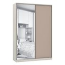 Ver imagem 1 de Guarda-roupa 2 Portas De Correr 160Cm Crema Com Connect