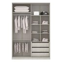 Ver imagem 3 de Guarda-roupa 2 Portas De Correr 160Cm Crema Com Connect