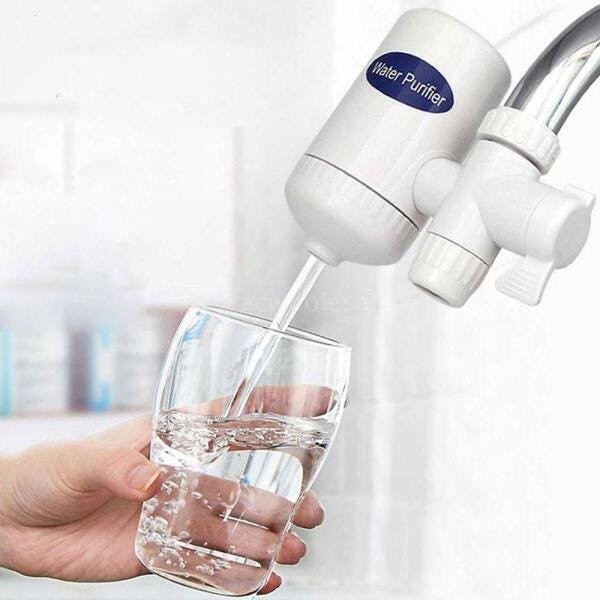 Purificador de Água Filtro Torneira Pia Cozinha Carvao Ativado Ecologico Adaptador Universal - 2