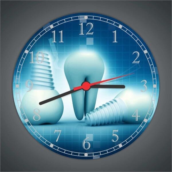 Relógio De Parede Dentista Odontologia Decorar Gg 50 Cm 08 - 3