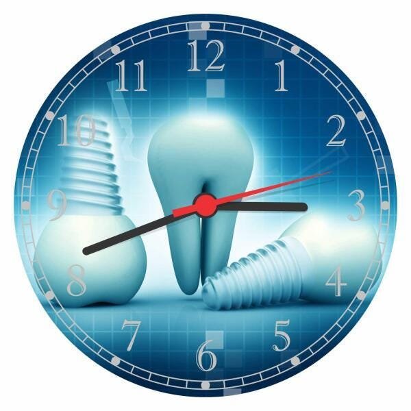 Relógio De Parede Dentista Odontologia Decorar Gg 50 Cm 08 - 1