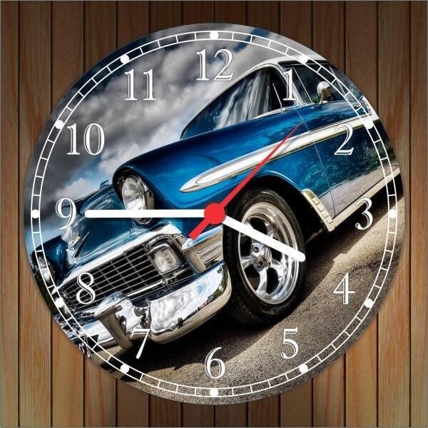Relógio De Parede Carros Antigos Gg 50 Cm Quartz 02 - 2