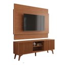 Ver imagem 2 de Rack com Painel Ripado para TV até 65 Polegadas 185x196cm MDF Gaia