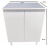 Balcão Multiuso com Tampo 100% MDF com 2 Portas - 3