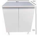 Ver imagem 3 de Balcão Multiuso com Tampo 100% MDF com 2 Portas